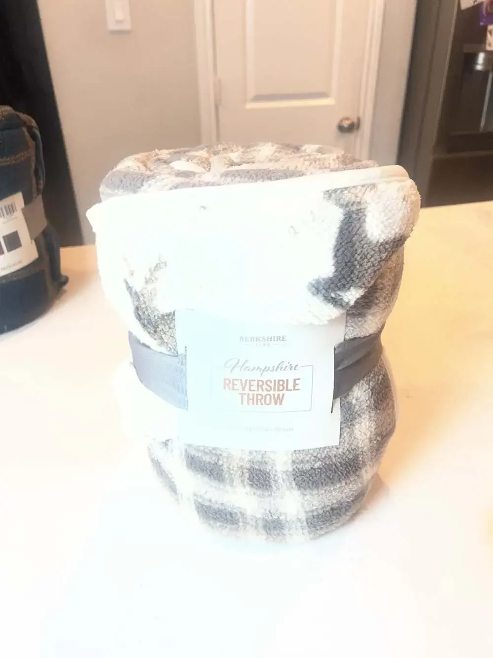 Berkshire Life Hampshire Reversible Throw Hazy Plaid Deer